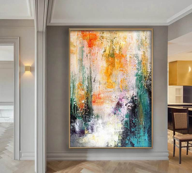Custom Canvas Colorful Pop Abstract Canvas Wall Art D5KM0 wall art
